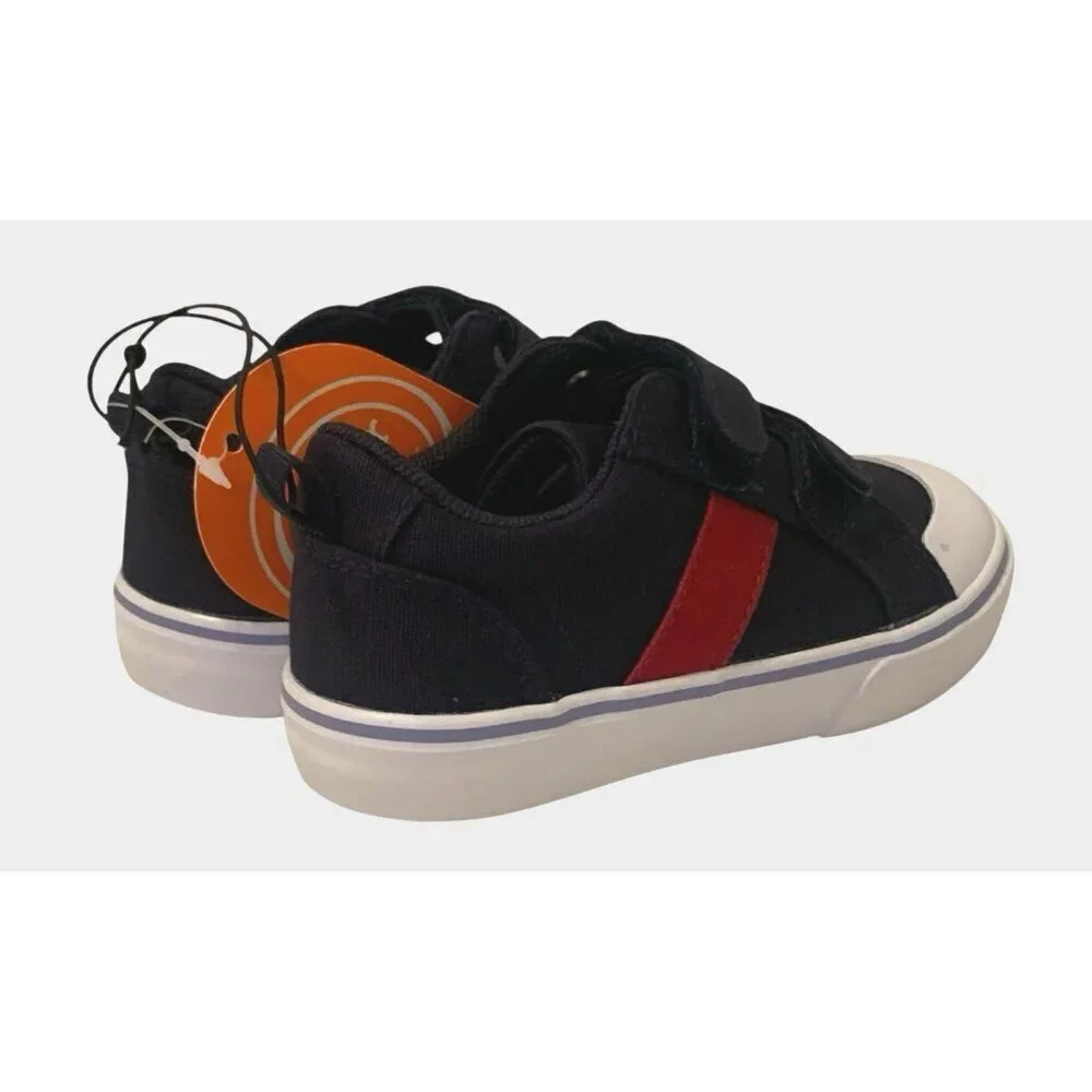 Wonder Nation Toddler Boys Casual 2 Strap Sneakers Size 7 Blue Red White